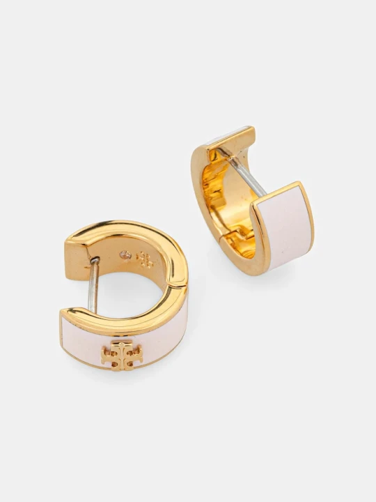 Zdjęcie produktu Tory Burch kolczyki Kira Huggie różowy