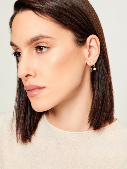 Zdjęcie produktu TORY BURCH Kolczyki Kira Mismatched złoty