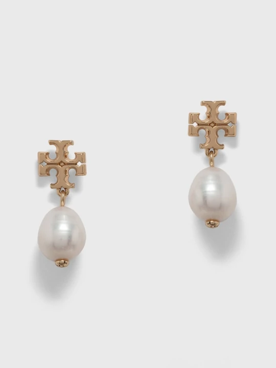 Zdjęcie produktu Tory Burch - Kolczyki KIRA PEARL DROP złoty