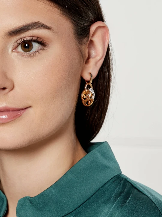 Zdjęcie produktu TORY BURCH Kolczyki Miller Pave złoty