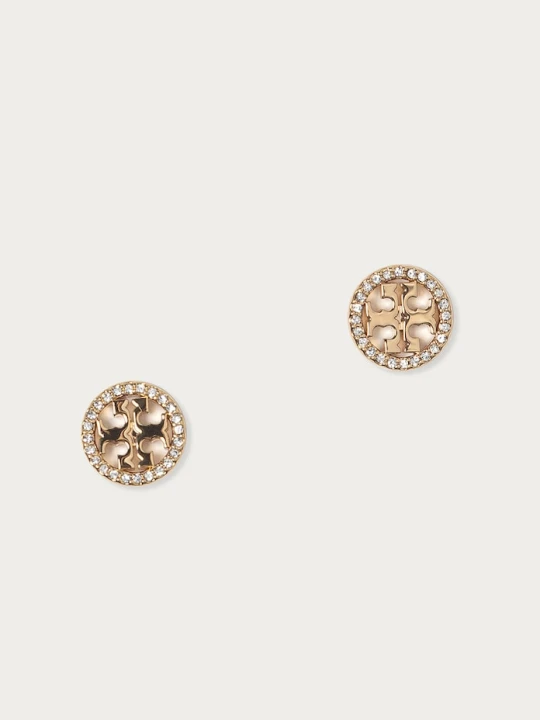 Zdjęcie produktu Tory Burch - Kolczyki MILLER PAVE STUD złoty