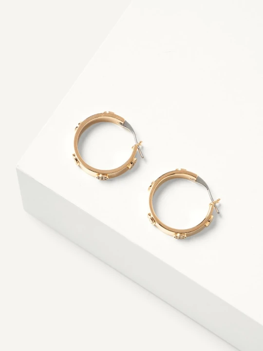 Zdjęcie produktu Tory Burch - Kolczyki MILLER STUD HUGGIE złoty