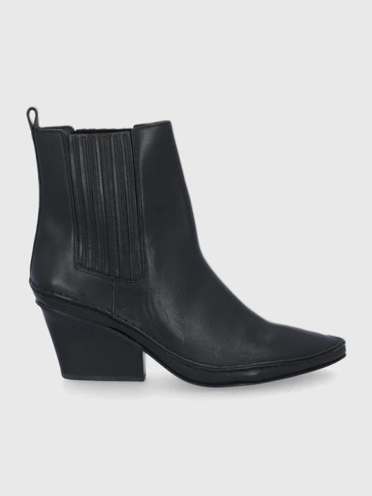 Zdjęcie produktu Tory Burch Kowbojki skórzane Lila czarny