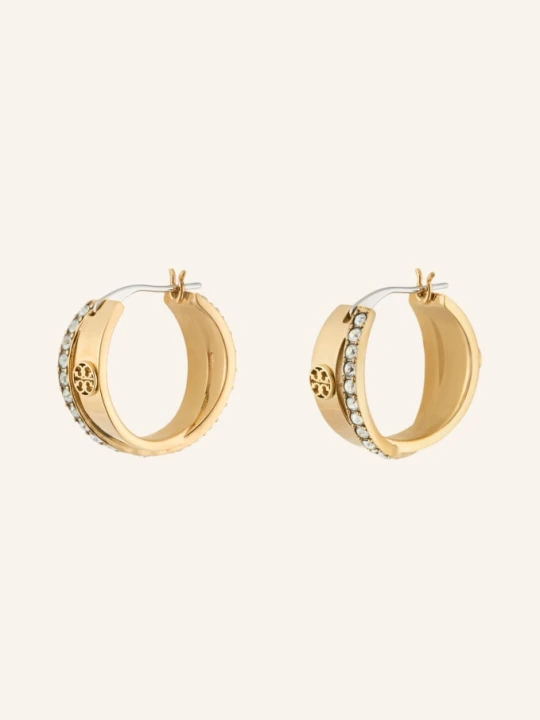 Zdjęcie produktu Tory Burch Kreolki Koła Icon Pavé gold