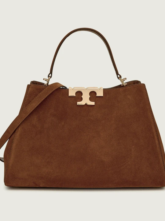 Zdjęcie produktu TORY BURCH Kuferek Eleanor | zamsz koniakowy