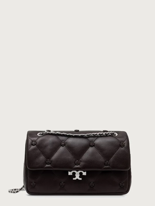 Zdjęcie produktu Tory Burch listonoszka damska skórzana Bunny Knot brązowy