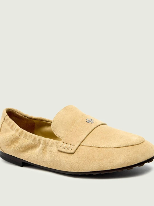 Zdjęcie produktu TORY BURCH Lordsy | zamsz kremowy