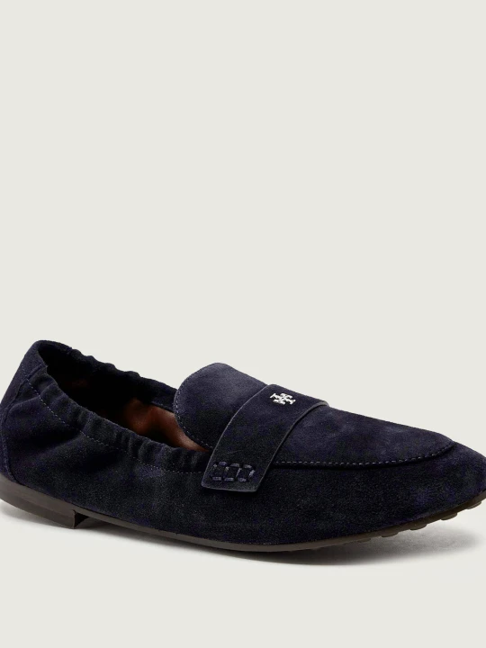 Zdjęcie produktu TORY BURCH Lordsy | zamsz granatowy