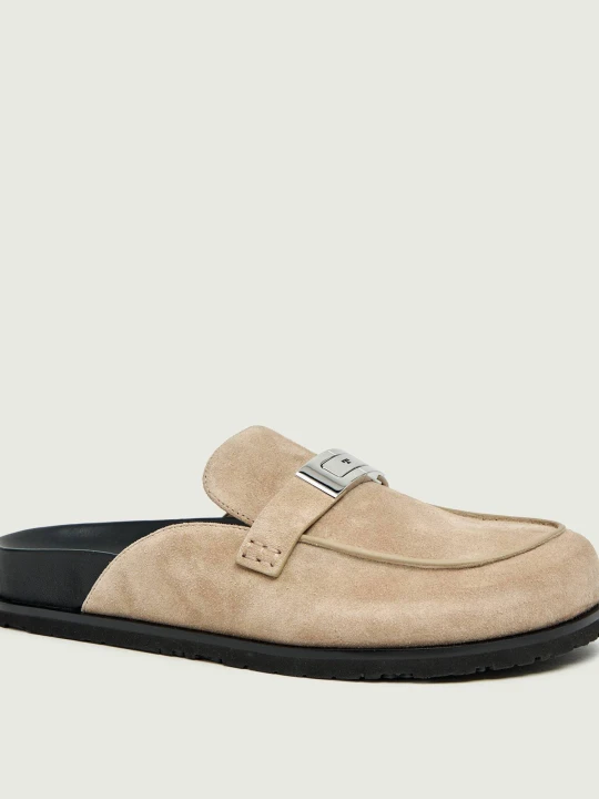 Zdjęcie produktu TORY BURCH Mule Leelee | zamsz beżowy