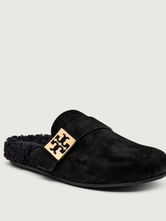 Zdjęcie produktu TORY BURCH Mule MELLOW SHEARLING | zamsz czarny