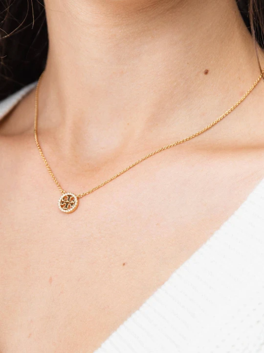 Zdjęcie produktu TORY BURCH Naszyjnik CRYSTAL złoty