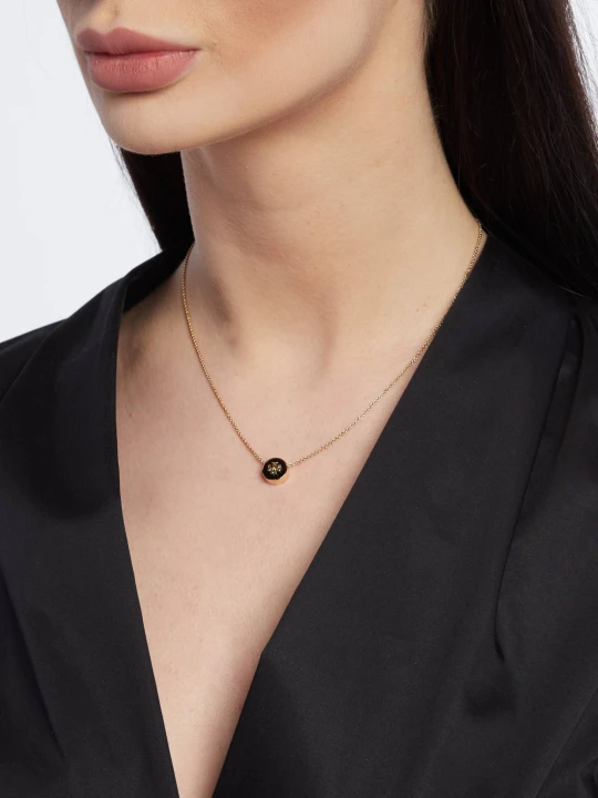 Zdjęcie produktu TORY BURCH Naszyjnik Kira Enamel Pendant złoty