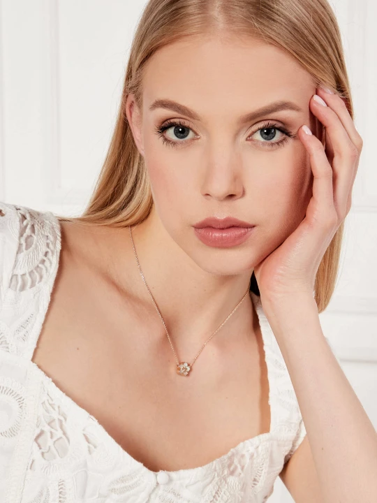 Zdjęcie produktu TORY BURCH Naszyjnik Kira Flower złoty