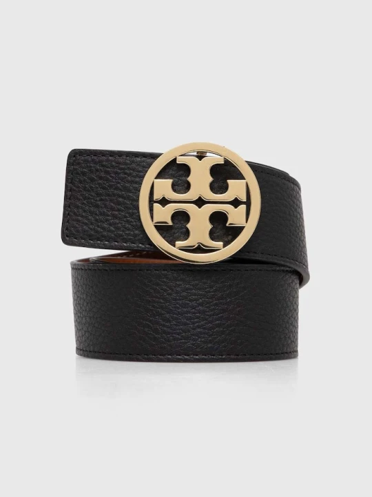 Zdjęcie produktu Tory Burch pasek skórzany dwustronny 1.5" Miller Reversible czarny