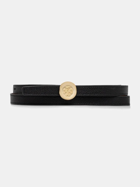 Zdjęcie produktu Tory Burch pasek dwustronny damski skórzany czarny
