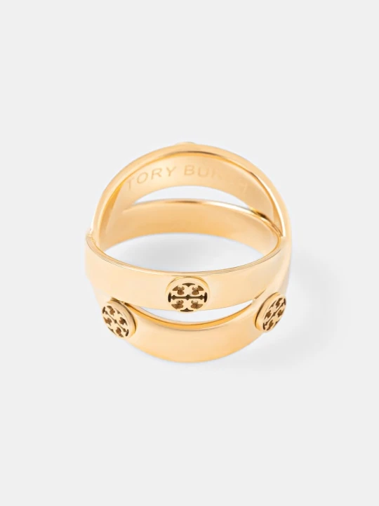Zdjęcie produktu Tory Burch pierścionek damski ze stali nierdzewnej Icon złoty
