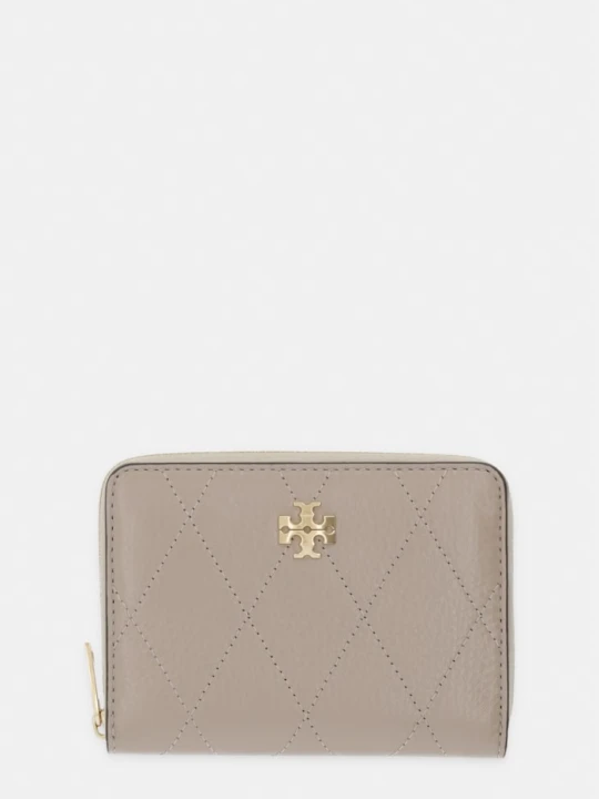 Zdjęcie produktu Tory Burch portfel damski skórzany Charlie beżowy