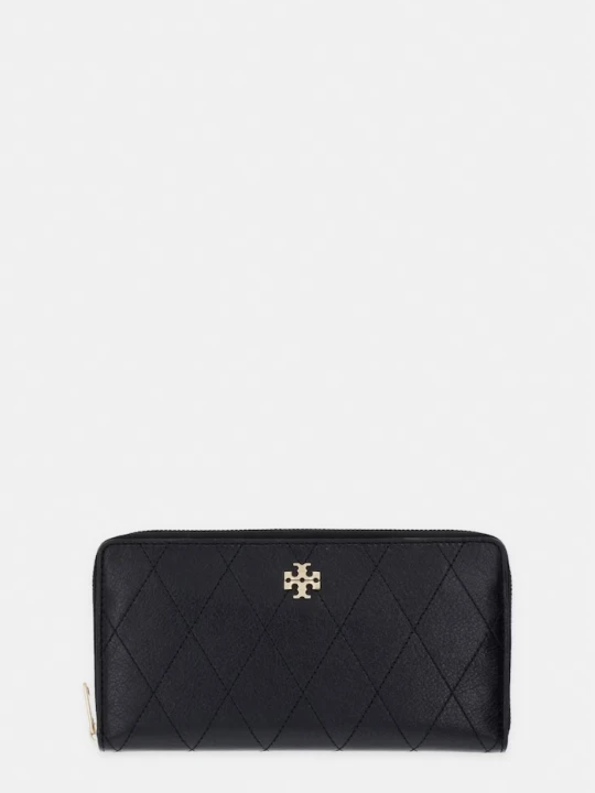 Zdjęcie produktu Tory Burch portfel damski skórzany Charlie czarny