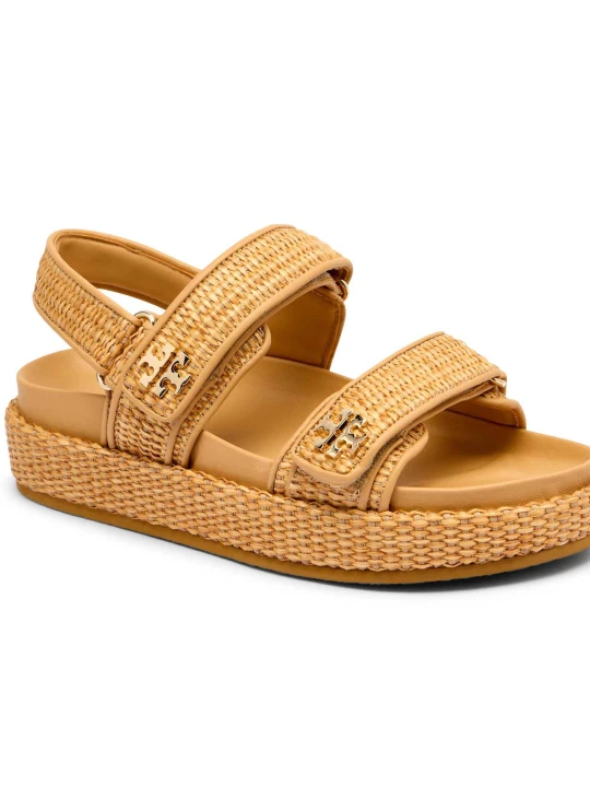 Zdjęcie produktu TORY BURCH Sandały Kira | z dodatkiem skóry beżowy