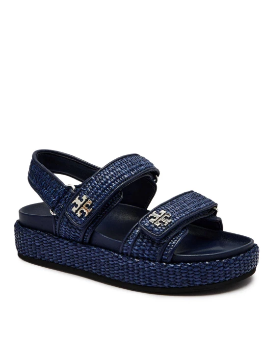 Zdjęcie produktu TORY BURCH Sandały KIRA | z dodatkiem skóry granatowy