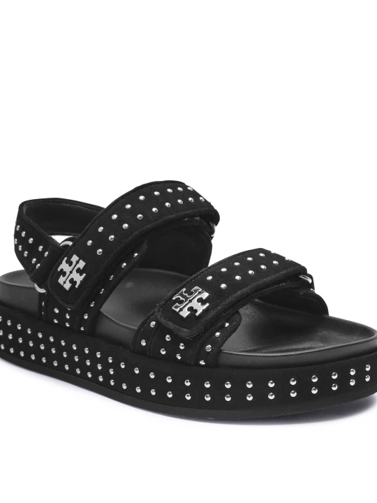 Zdjęcie produktu TORY BURCH Sandały KIRA | zamsz czarny