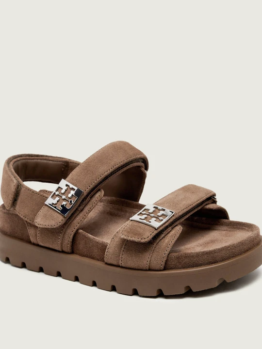 Zdjęcie produktu TORY BURCH Sandały MELLOW SPORT | zamsz brązowy