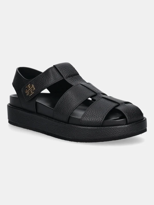 Zdjęcie produktu Tory Burch sandały skórzane Kira Fisherman Sport Sandal czarny