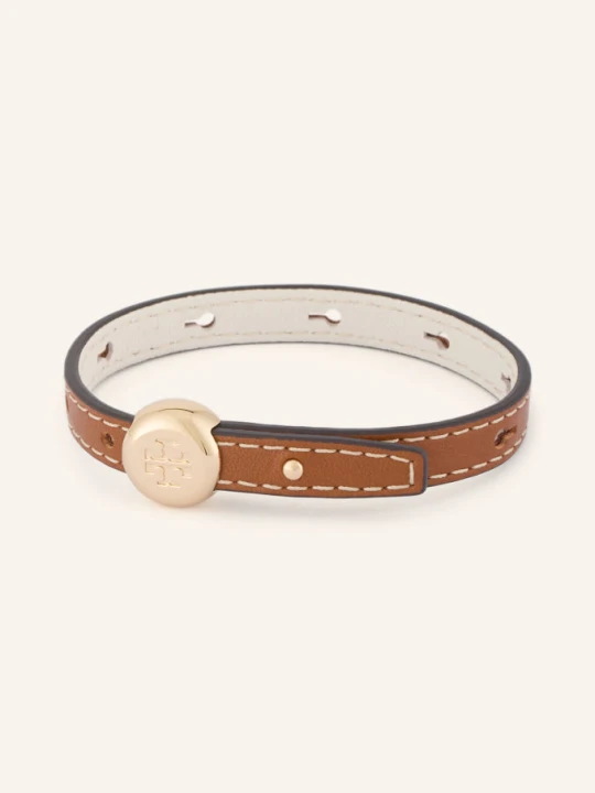 Zdjęcie produktu Tory Burch Skórzana Bransoletka Icon braun