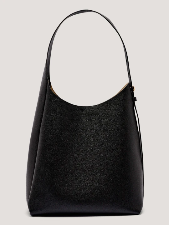 Zdjęcie produktu TORY BURCH Skórzana hobo Romy czarny