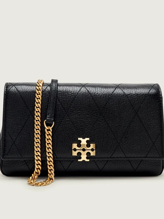 Zdjęcie produktu TORY BURCH Skórzana kopertówka Charlie czarny