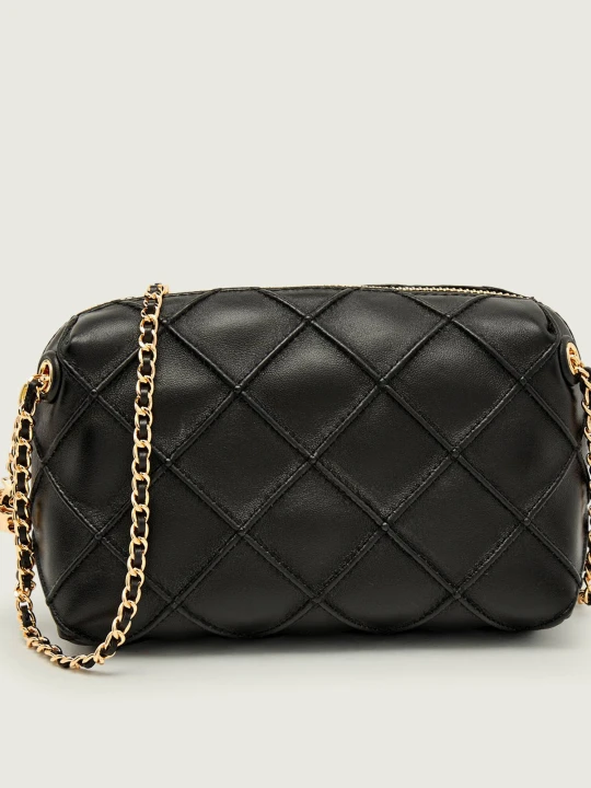 Zdjęcie produktu TORY BURCH Skórzana listonoszka Fleming czarny