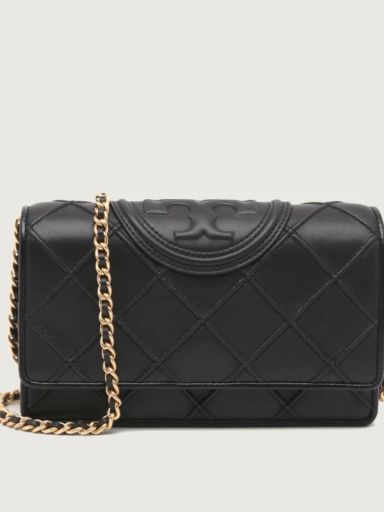 Zdjęcie produktu TORY BURCH Skórzana listonoszka Fleming czarny