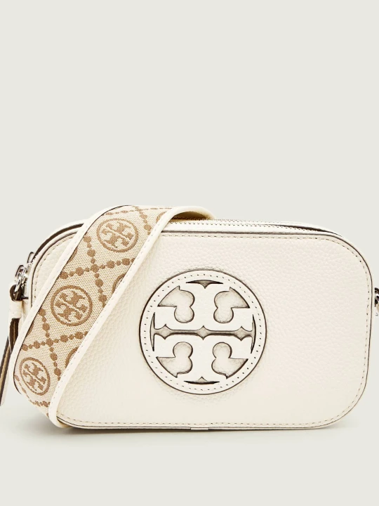 Zdjęcie produktu TORY BURCH Skórzana listonoszka Miller Mini ecru