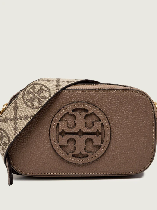 Zdjęcie produktu TORY BURCH Skórzana listonoszka Miller Mini beżowy