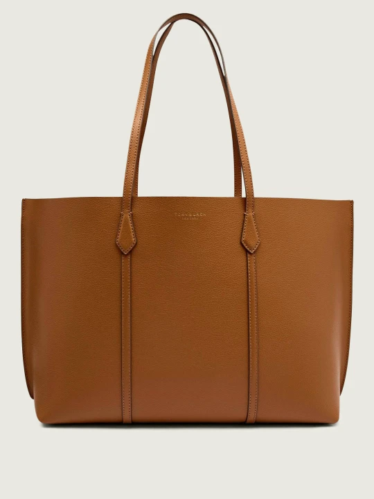 Zdjęcie produktu TORY BURCH Skórzana shopperka Perry brązowy
