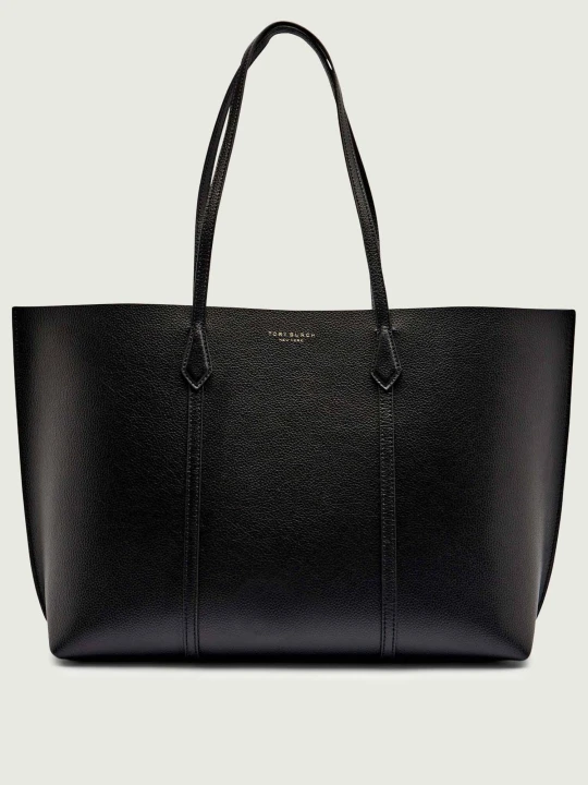 Zdjęcie produktu TORY BURCH Skórzana shopperka + saszetka Perry czarny