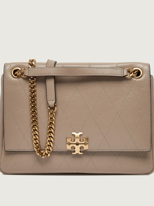 Zdjęcie produktu TORY BURCH Skórzana torebka na ramię Charlie beżowy