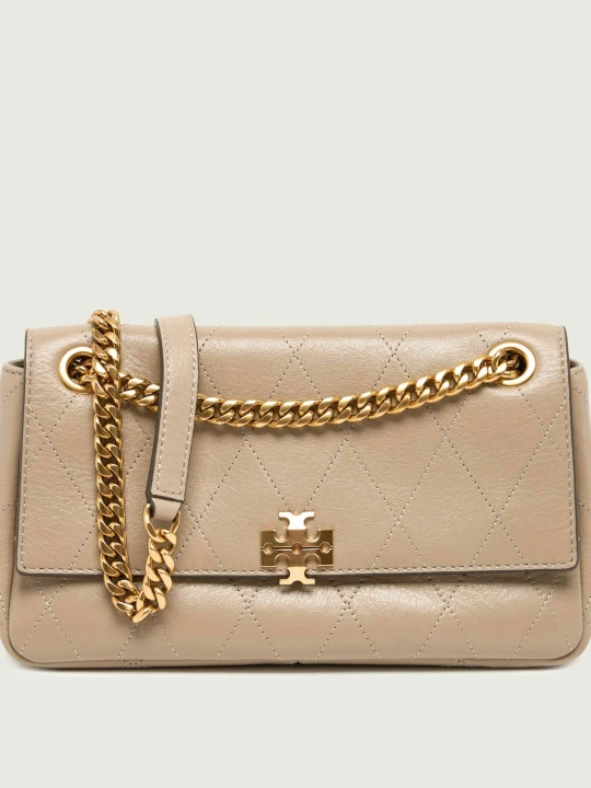 Zdjęcie produktu TORY BURCH Skórzana torebka na ramię Charlie beżowy