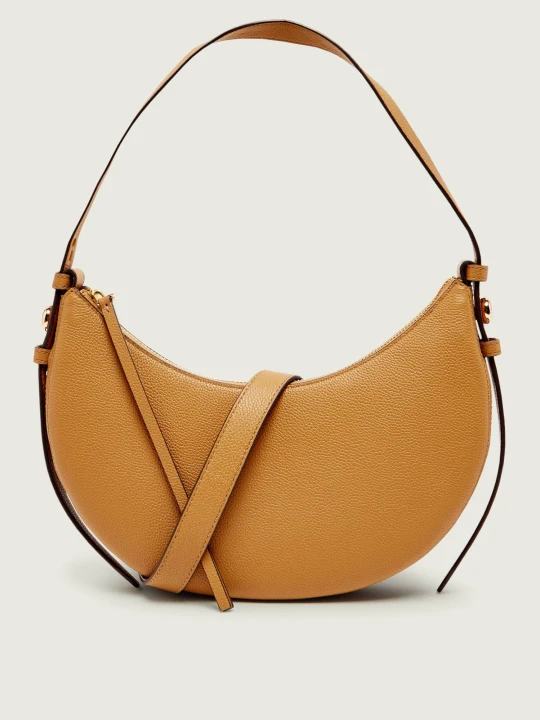 Zdjęcie produktu TORY BURCH Skórzana torebka na ramię Romy beżowy