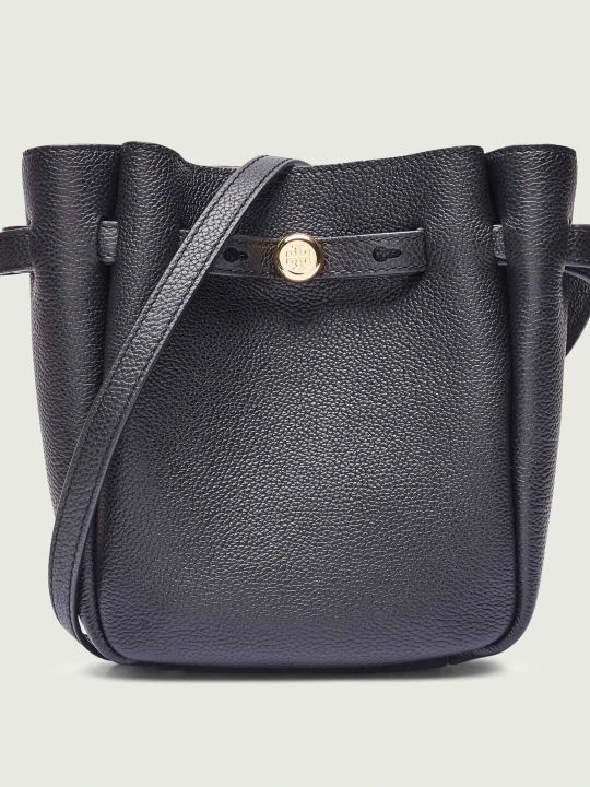 Zdjęcie produktu TORY BURCH Skórzana torebka na ramię Romy czarny