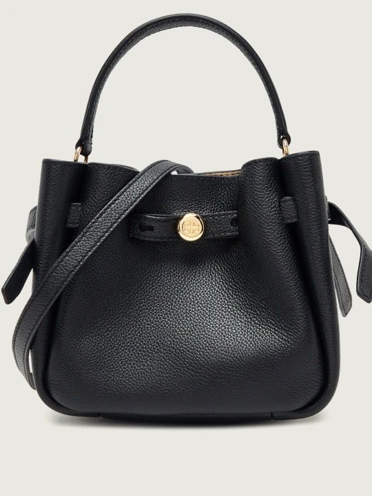 Zdjęcie produktu TORY BURCH Skórzana torebka na ramię Romy czarny