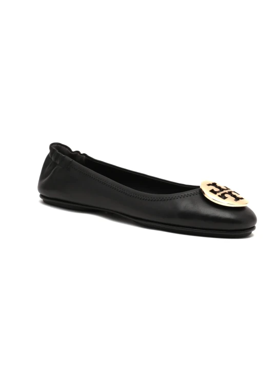 Zdjęcie produktu TORY BURCH Skórzane baleriny MINNIE czarny