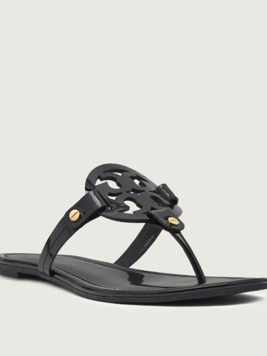 Zdjęcie produktu TORY BURCH Skórzane japonki MILLER czarny