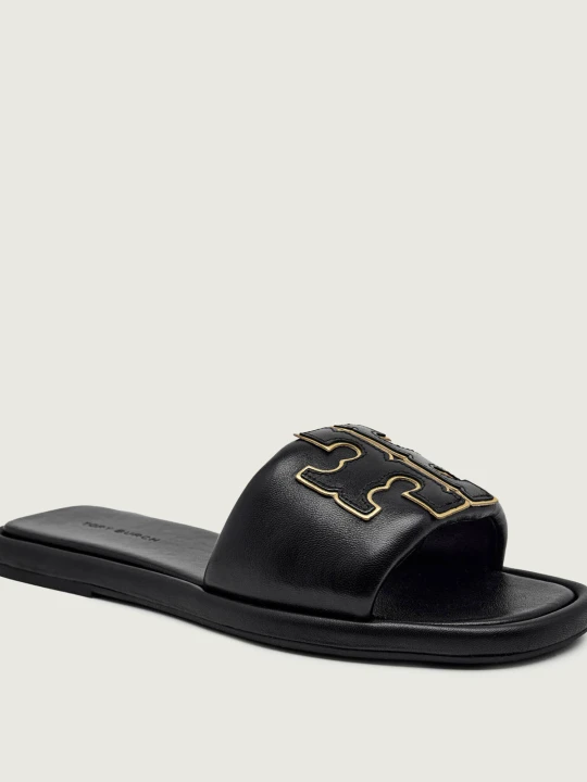 Zdjęcie produktu TORY BURCH Skórzane klapki czarny