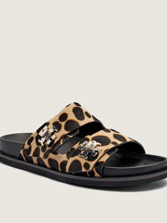 Zdjęcie produktu TORY BURCH Skórzane klapki T Lock Sport czarny