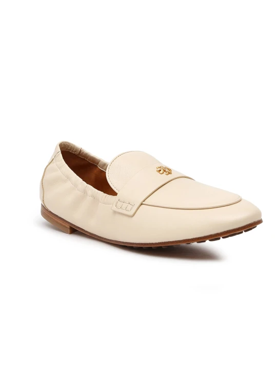 Zdjęcie produktu TORY BURCH Skórzane mokasyny Ballet loafer kremowy