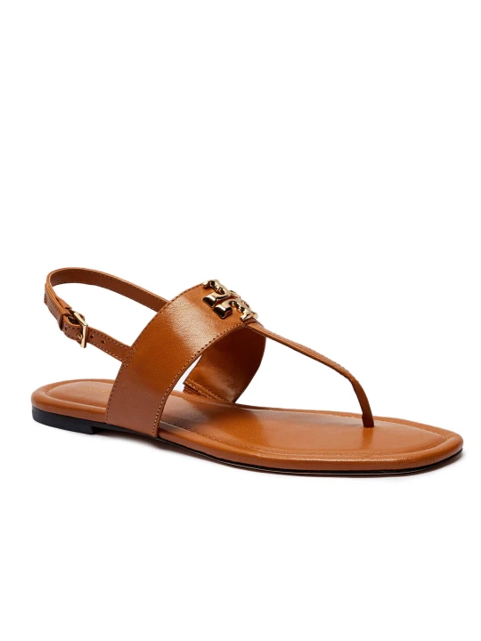 Zdjęcie produktu TORY BURCH Skórzane sandały Eleanor brązowy