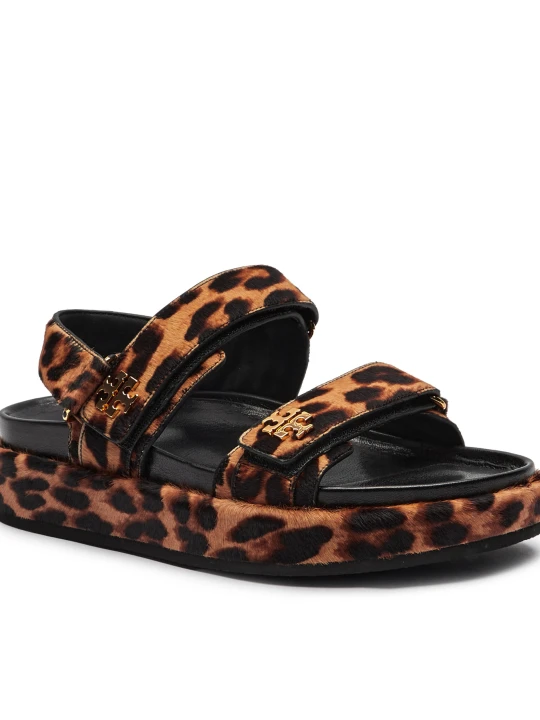 Zdjęcie produktu TORY BURCH Skórzane sandały KIRA beżowy