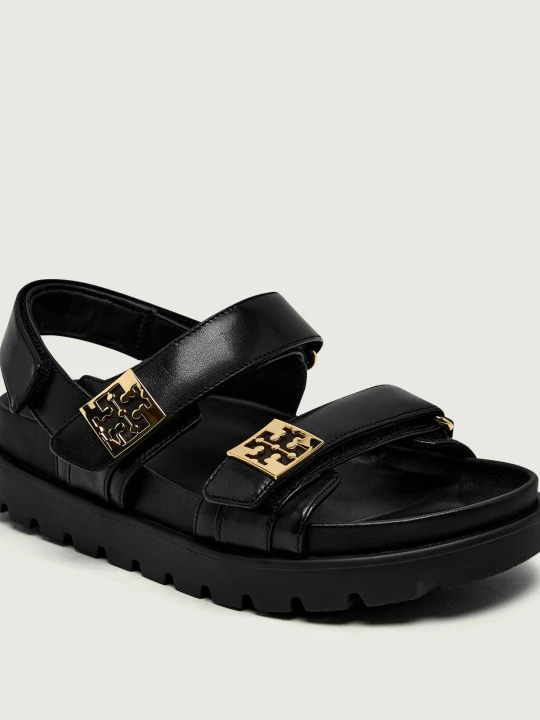 Zdjęcie produktu TORY BURCH Skórzane sandały MELLOW SPORT czarny