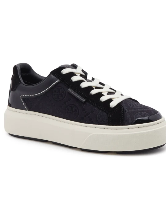 Zdjęcie produktu TORY BURCH Skórzane sneakersy T MONOGRAM LADYBUG czarny